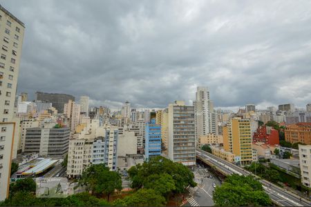 Terraço de kitnet/studio à venda com 1 quarto, 26m² em Campos Elíseos, São Paulo