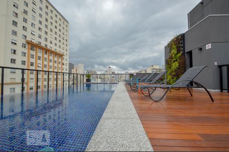 Piscina de kitnet/studio à venda com 1 quarto, 26m² em Campos Elíseos, São Paulo