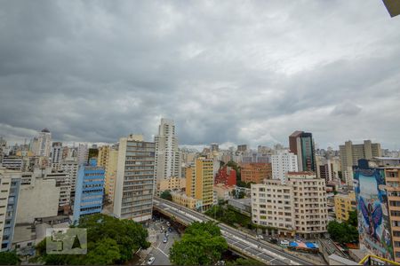 Terraço de kitnet/studio à venda com 1 quarto, 26m² em Campos Elíseos, São Paulo