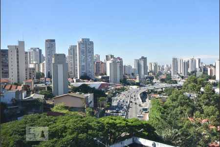 Vista de apartamento à venda com 1 quarto, 58m² em Santo Amaro, São Paulo