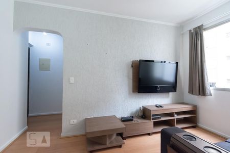 Sala de apartamento para alugar com 1 quarto, 47m² em Brooklin Paulista, São Paulo