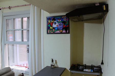 Detalhe Sala de apartamento à venda com 1 quarto, 42m² em República, São Paulo