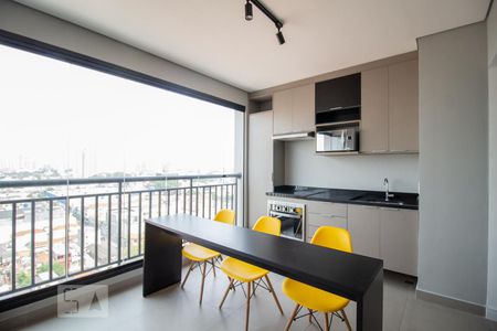 Cozinha de kitnet/studio à venda com 1 quarto, 33m² em Bom Retiro, São Paulo