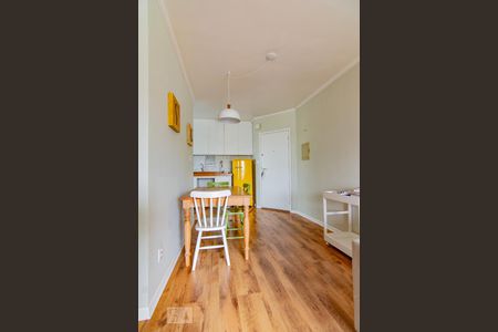 sala e cozinha de apartamento para alugar com 1 quarto, 46m² em Vila Buarque, São Paulo