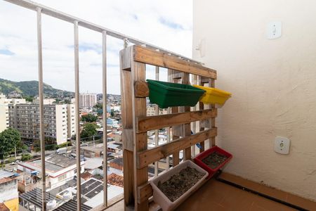 Varanda da sala de apartamento à venda com 2 quartos, 60m² em Engenho de Dentro, Rio de Janeiro