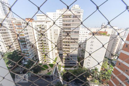 Vista Sala de estar de apartamento para alugar com 3 quartos, 120m² em Cerqueira César, São Paulo