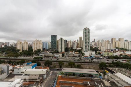 Vista da Sala e Quarto de kitnet/studio para alugar com 1 quarto, 27m² em Tatuapé, São Paulo