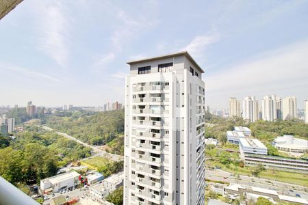 Vista da Varanda de apartamento para alugar com 1 quarto, 40m² em Panamby, São Paulo