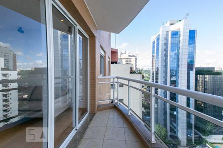 Varanda da Sala de apartamento para alugar com 3 quartos, 110m² em Itaim Bibi, São Paulo