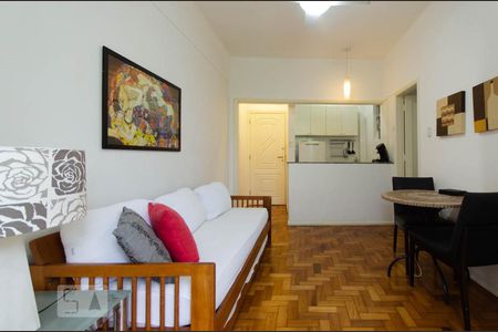 Sala de apartamento para alugar com 1 quarto, 45m² em Ipanema, Rio de Janeiro