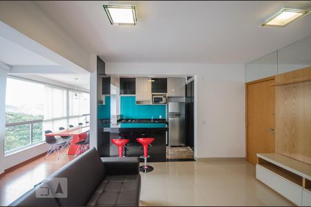 Sala de apartamento para alugar com 2 quartos, 70m² em Vila da Serra, Nova Lima