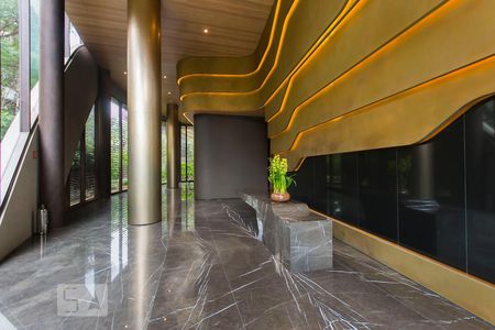 Studio para alugar com 50m², 1 quarto e 2 vagas Studio para alugar com 50m², 1 quarto e 2 vagasHall social