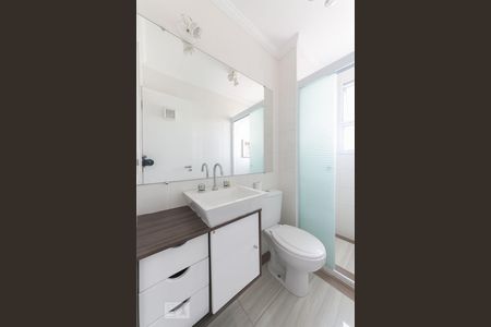 Banheiro de apartamento à venda com 2 quartos, 48m² em Chácara das Nações, Valinhos