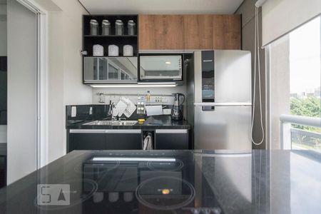 Detalhe da Varanda Gourmet de kitnet/studio à venda com 1 quarto, 42m² em Baeta Neves, São Bernardo do Campo