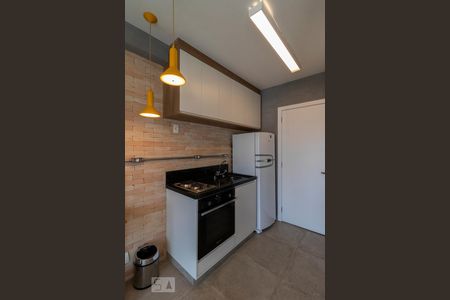 Cozinha de kitnet/studio à venda com 1 quarto, 33m² em Brooklin Paulista, São Paulo