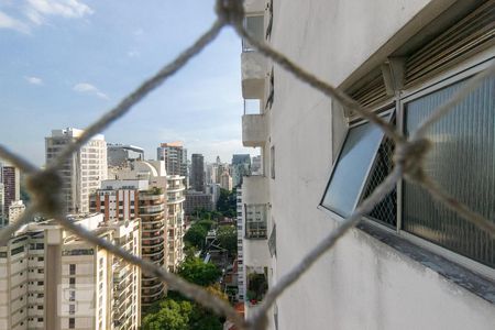 Vista da Varanda da Sala de apartamento à venda com 2 quartos, 63m² em Vila Nova Conceição, São Paulo