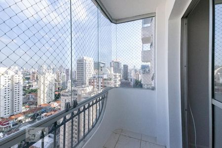 Varanda da Sala de apartamento à venda com 2 quartos, 63m² em Vila Nova Conceição, São Paulo