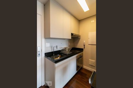 Cozinha de kitnet/studio à venda com 1 quarto, 41m² em Brooklin Paulista, São Paulo