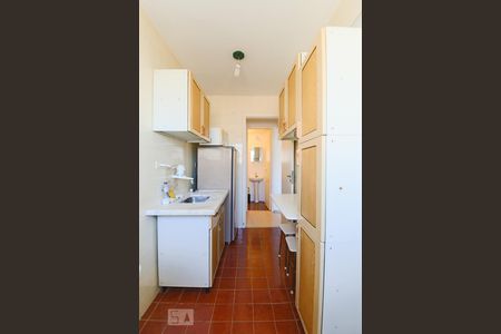 Cozinha de apartamento para alugar com 1 quarto, 30m² em Vila Buarque, São Paulo