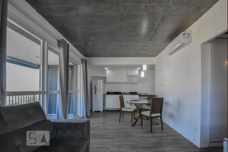 Sala de apartamento para alugar com 1 quarto, 65m² em Cidade Monções, São Paulo