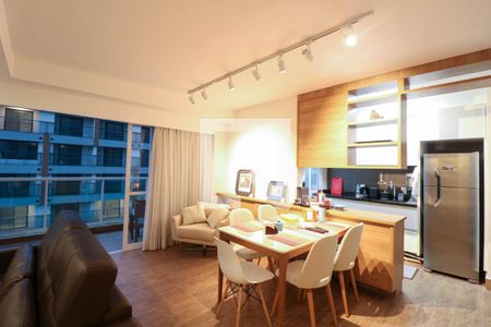 Sala de apartamento à venda com 1 quarto, 84m² em Vila Gertrudes, São Paulo