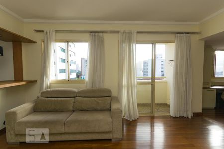 Janela da sala de apartamento para alugar com 1 quarto, 64m² em Vila Clementino, São Paulo