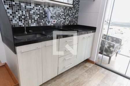 Sala / Cozinha de apartamento para alugar com 1 quarto, 36m² em Vila Augusta, Guarulhos