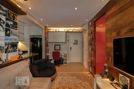 Sala de apartamento à venda com 1 quarto, 59m² em Campo Belo, São Paulo