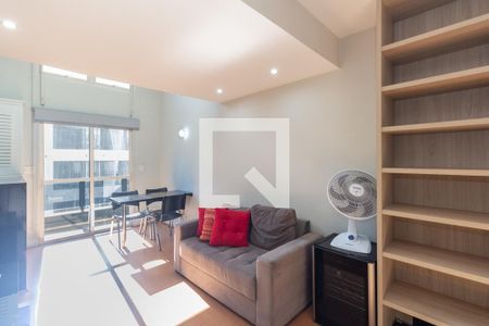 Sala de apartamento para alugar com 1 quarto, 52m² em Moema, São Paulo