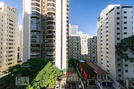 Vista da Varanda da Sala de apartamento à venda com 1 quarto, 40m² em Moema , São Paulo