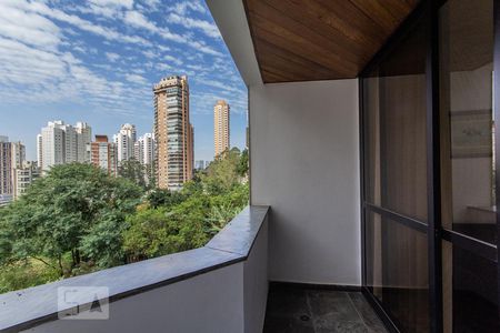 Varanda da Sala de apartamento à venda com 1 quarto, 70m² em Paraíso do Morumbi, São Paulo
