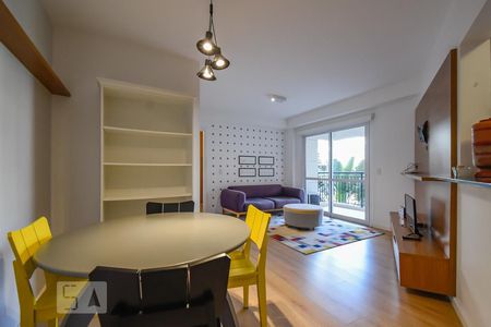 Sala de apartamento para alugar com 1 quarto, 60m² em Morumbi, São Paulo