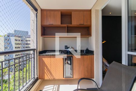 Varanda da Sala de apartamento para alugar com 2 quartos, 70m² em Jardim Parque Morumbi, São Paulo