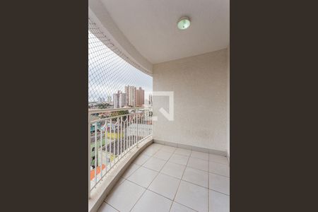 Varanda da Sala de apartamento à venda com 3 quartos, 80m² em Vila Valparaíso, Santo André