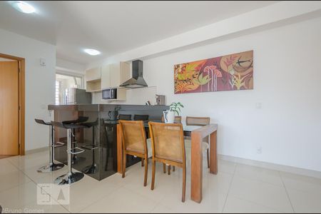 Sala - cozinha de apartamento para alugar com 3 quartos, 83m² em Vila da Serra, Nova Lima