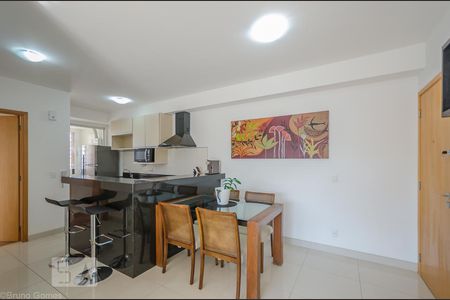 Sala - cozinha de apartamento para alugar com 3 quartos, 83m² em Vila da Serra, Nova Lima