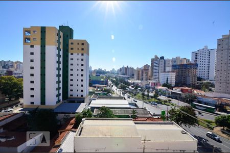 Vista da sacada de kitnet/studio à venda com 1 quarto, 21m² em Vila Itapura, Campinas