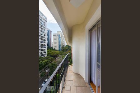 Varanda da Sala de apartamento para alugar com 1 quarto, 67m² em Vila Nova Conceição, São Paulo