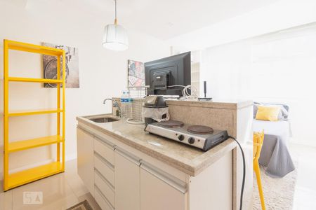 Cozinha de kitnet/studio para alugar com 1 quarto, 25m² em Centro, Rio de Janeiro