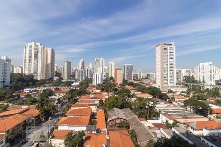 Vista  de kitnet/studio à venda com 1 quarto, 43m² em Brooklin, São Paulo