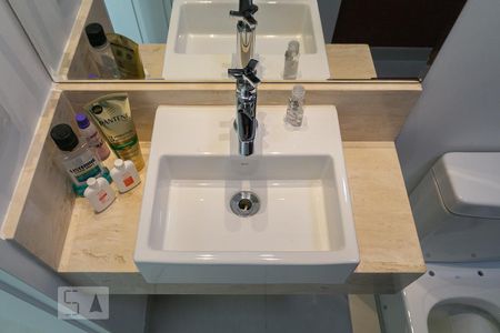 Detalhe do lavabo de kitnet/studio para alugar com 1 quarto, 42m² em Paraíso, São Paulo