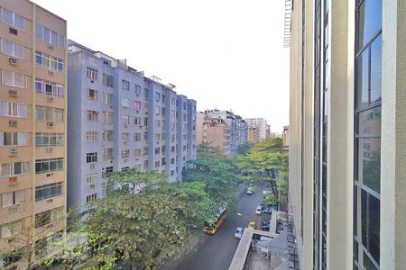 Vista Varanda da Sala. de apartamento à venda com 1 quarto, 65m² em Copacabana, Rio de Janeiro