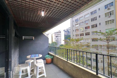 Varanda da Sala. de apartamento à venda com 1 quarto, 65m² em Copacabana, Rio de Janeiro