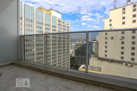 Varanda de kitnet/studio para alugar com 1 quarto, 22m² em Centro, São Paulo