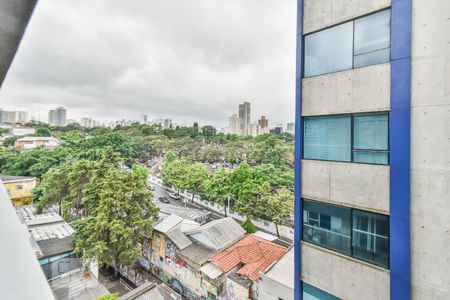 Varanda - Vista de apartamento à venda com 1 quarto, 63m² em Alto de Pinheiros, São Paulo