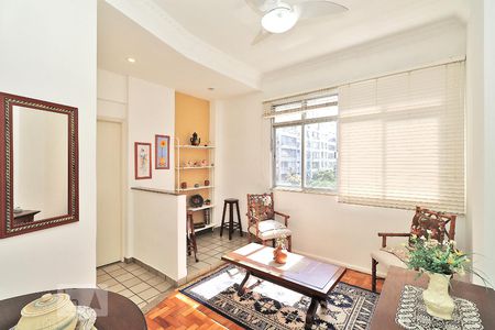 Sala. de apartamento para alugar com 1 quarto, 40m² em Copacabana, Rio de Janeiro