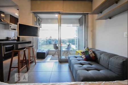 Sala de kitnet/studio para alugar com 1 quarto, 34m² em Brooklin Paulista, São Paulo