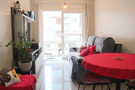 Sala jantar e estar de apartamento à venda com 1 quarto, 55m² em Centro, São Leopoldo