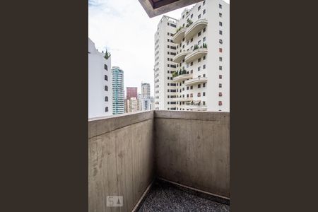 Quarto varanda de apartamento à venda com 1 quarto, 54m² em Jardim Paulistano, São Paulo