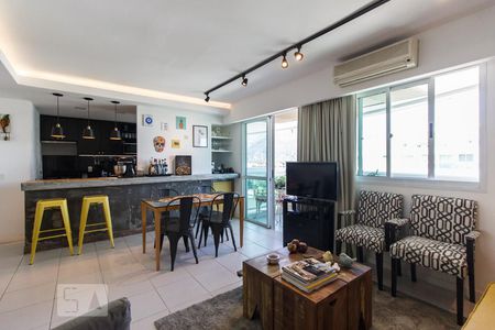 Sala de apartamento à venda com 1 quarto, 90m² em Barra da Tijuca, Rio de Janeiro